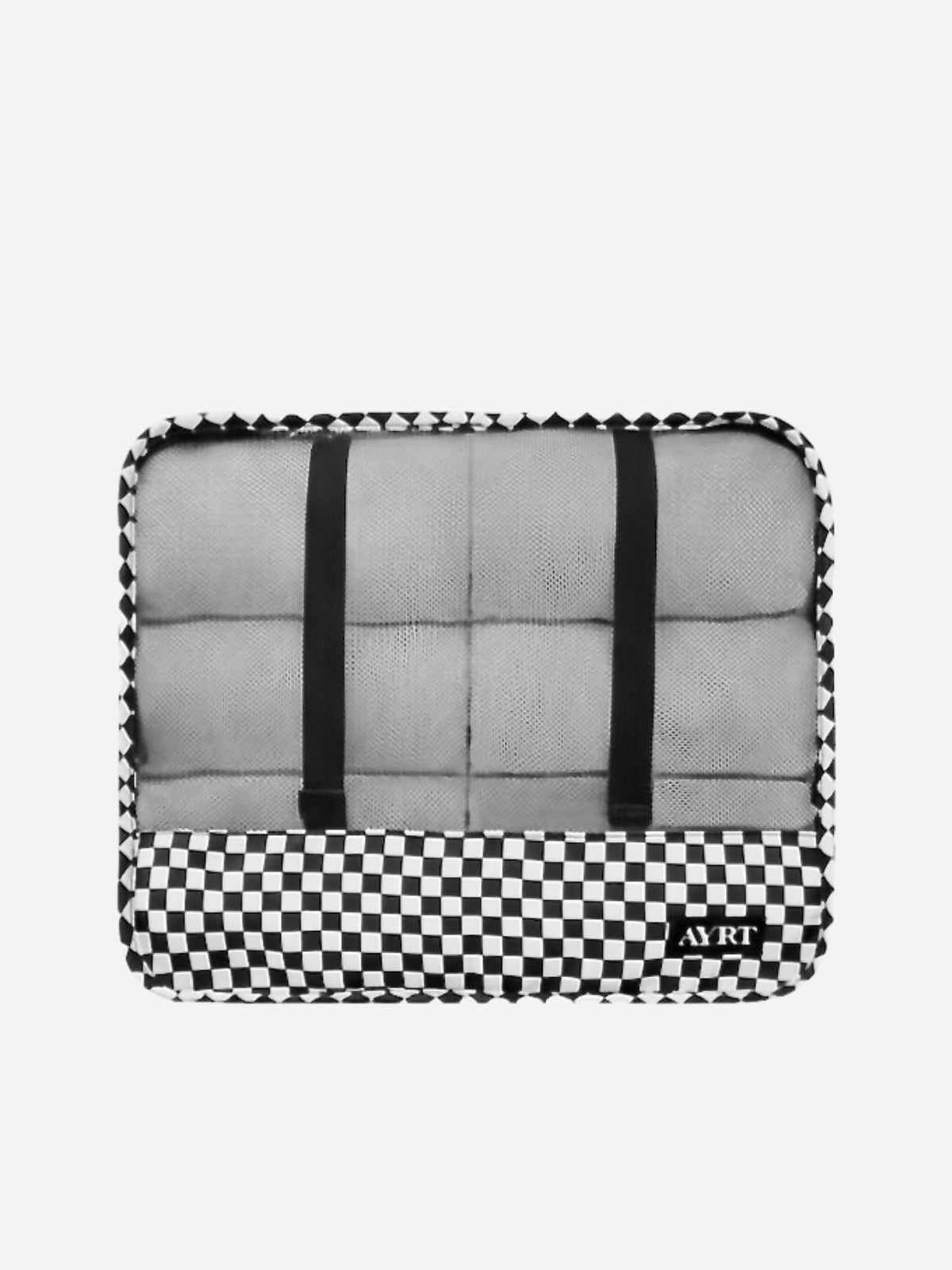 Medium travel packing cube in checkerboard pattern